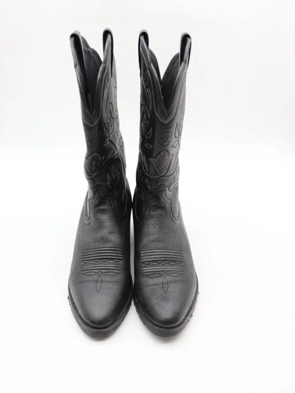 Ariat Heritage Women's Size 8 B Black Leather Western Equestrian Boots 10001037 - Picture 2 of 10